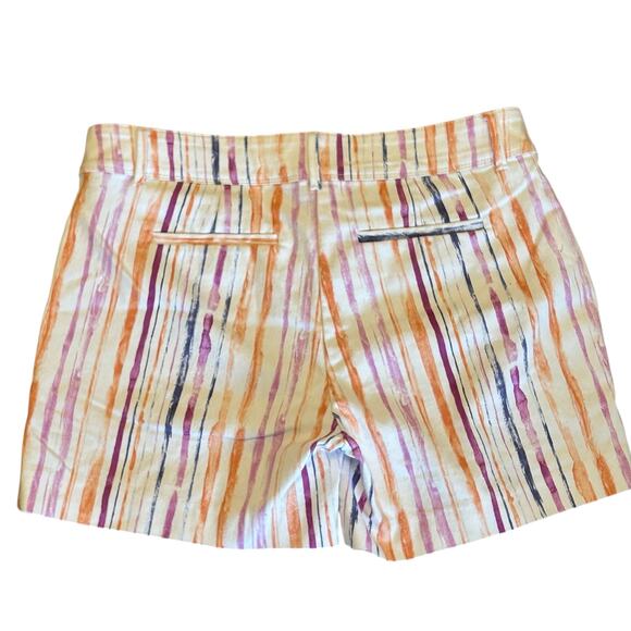 Isaac Mizrahi Shorts‎ Women’s 8 Colorful Striped Tailored Cotton Casual - Picture 4 of 7